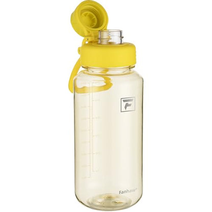 Fanhaw 32 oz Clear BPA-Free Tritan Water Bottle with Fast-Flow Spout Lid, BPA-Free & Leak-Proof Wide-Mouth Reusable Bottle for Gym, School & Office, Back to School Essentials (Imperial Yellow) - color: Imperial Yellow