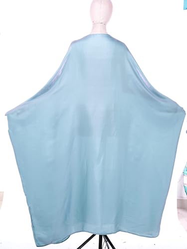 Shinsto Women Satin Prayer Dress Kaftan Robe Musulmane Femme Flashy Gown Luxury Party Wear Nightclub Outfit - color: Green, size: 2