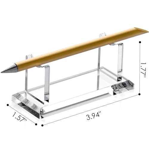 SANRUI Acrylic Pen Holder Display Stand, Shop Fountain Pencil Makeup Brush Rack, Ballpoint Pen Showholder, Paintbrush Drying Rack Organizer Desk for Home School Office Or Store Use - style: 1 Tier
