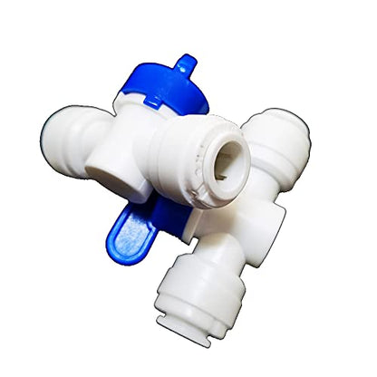 Malida water purifiers Tube Quick Connector Fittings Set of 10 (3/8" switch valve) - color: 3/8" switch valve