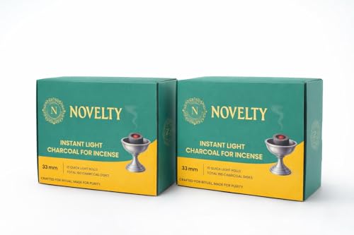 Novelty Incense Quick Light Discs – 2 Pack (200 Tablets, 33mm) for Frankincense, Bakhoor & Resin Burners | Fast Lighting, Long Lasting & Clean Burning - size: 200 count (Pack of 2)