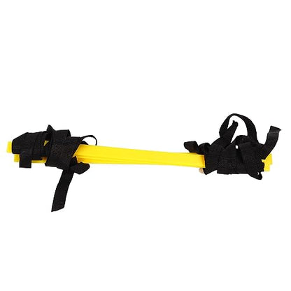 2PCS 4 Rung Rope Ladder Speed Training Footwork Ladder with Carry Bag for Football Basketball 2m Black Rope Yellow Rung