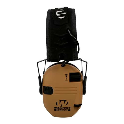 Walker's Razor Slim Electronic Muff - color: Battle Brown, size: One Size