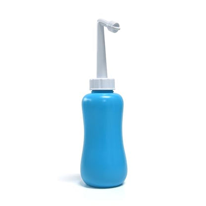 Portable Travel Bidet 600ml – Personal Hygiene Cleaning Bottle with Angled Nozzle, Includes Storage Bag & Box, Easy to Use, Reusable & Travel-Friendly