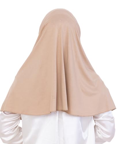 Prien Instant Hijab For Women, Muslim Long Scarf, Undercap Turban Set, Turkish Islamic Clothing, Prayer Clothes For Abaya - color: Deep Mink