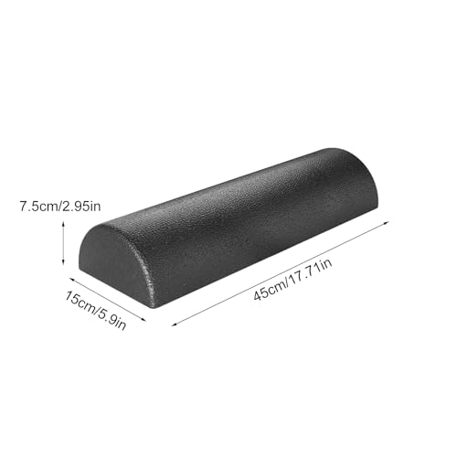 Body Muscle Foam Roller - 30x15x7.5cm High Density Stretching Equipment, Fitness Recovery Half Roller, Durable Workout Tool for Release | Home Studio Yoga Pilates Post Sports Stretching - color: 45cm