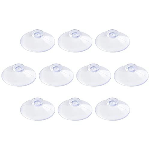 Pawfly 10 Pack Clear Suction Cups 0.8 Inch PVC Plastic Sucker Without Hooks for Home Decoration and Organization - style: 0.8 in 10pcs