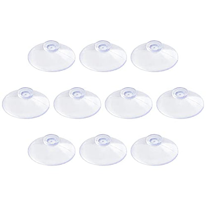 Pawfly 10 Pack Clear Suction Cups 0.8 Inch PVC Plastic Sucker Without Hooks for Home Decoration and Organization - style: 0.8 in 10pcs