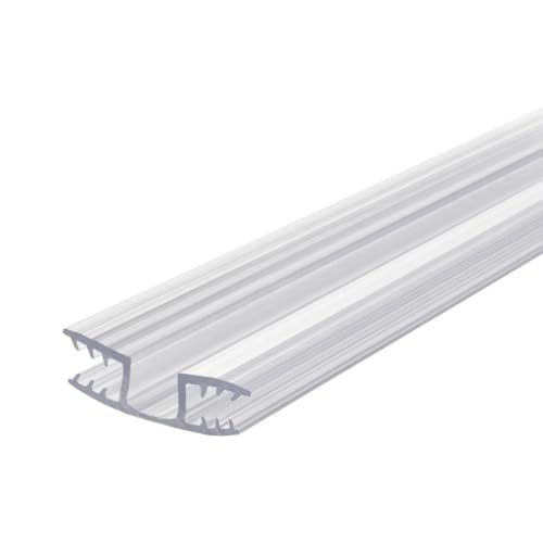 Outwater 72 Inch Clear PVC Panel Hinge – 1 Piece – Fits 3/16" Panels – Durable, Rust-Free, Corrosion-Resistant – No Adhesives Needed - size: 72 Inches - Single - Panel Hinge