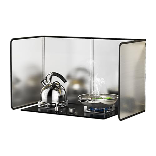 4 Sided Grease Splatter Guard Foldable Splatter Guard for Stove Stainless Steel Oil Splatter Screens Backsplash for Wall Gas Range Frying Pan Camping(Size:15.7×31.5×15.7inches) - size: 15.7×31.5×15.7inches