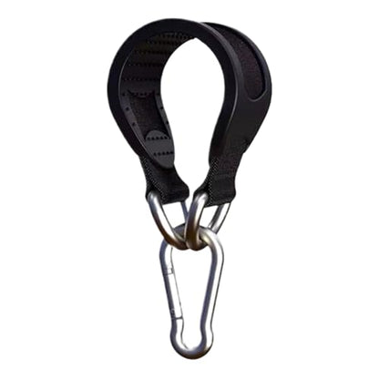 Tree Swing Hanging Strap – Hammock Mounting Belt, Strong Boxing Bag Hook | Noise Free Anti Slide Padding with Secure Build for Outdoor Indoor Fitness Use - color: Black