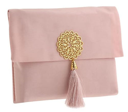 Prien Muslim Prayer Rug with Tasbih and Portable Bag, Muslim Gift for Women Men, Mubarak Islamic Box, Soft Mat Islam Gifts Set, Turkish Sajadah for Ramadan, Eid, Hajj, Travel, Pray (Powder Pink) - color: Powder Pink