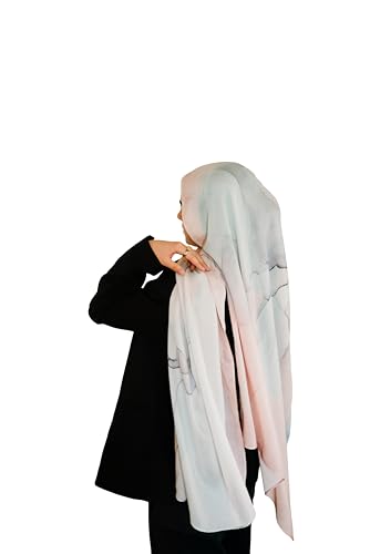 Women's Signature Lux Cotton-Modal Hijab Scarf. Soft, Breathable, Lightweight Wrap or Shawl for Modest Everyday Fashion - color: Dawn Breeze