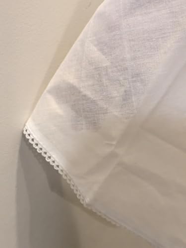 Women Cotton White one Piece Ihram/Rumali/Prayer Cloth with Undercap/Loose Full Cover/One-size Overall Hijab