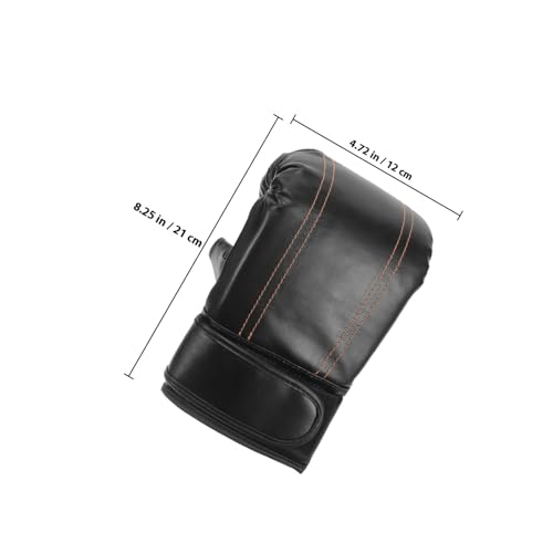 UPKOCH Kickboxing Gloves 1 Pair Open Finger Training Boxing Gloves for Men and Women Protective for Adult and Black