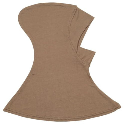 Women Slouchy Beanies Cap Soft Hijab Cap Under Scarf for Women Muslim Jersey Hijab Undercaps(1PC/2PC) - color: Black+khaki