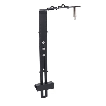YOUTHINK Fish Container Light Bracket, Aluminum Alloy Aquarium Light Holder Professional Adjustable Height Lamp Stand for Hanging Lamp (Black) - color: Black