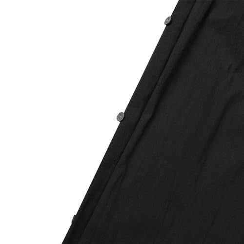 IDOPIP Women's Muslim Abaya Dress 2 Pieces Set Long Sleeve Button Down Shirt and Pants Casual Arabic Islamic Dubai Outfits - color: Black + Belt, size: 4X-Large