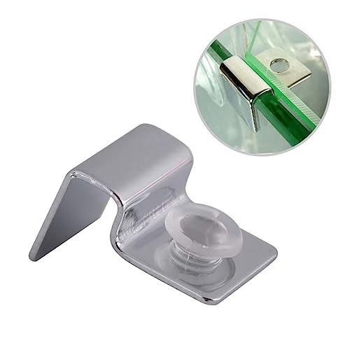 HOMSFOU Fish Tank Accessories Aquarium 8pcs Pack Stainless Steel Bracket Cover Holder Rack