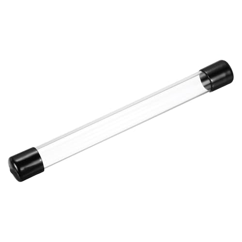 MECCANIXITY Clear Storage Tube 20x24mm Small Plastic Round Tubing with Caps Rigid Bottle Container 250mm/10 Inch for Item Stored - size: 20x24x250mm