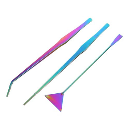 BESPORTBLE 3pcs Aquarium Tank Cleaning Kit Set Stainless Steel Spatula Tweezers for Aquatic Plants