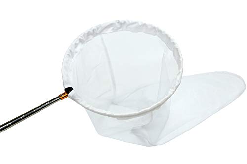 RESTCLOUD Insect and Butterfly Net with 12" Ring, 24" Net Depth, Handle Extends to 59 Inches - size: 16" Ring, 59" Handle