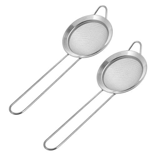 Reptile Sand Shovel and Manure Residue Scoop with Fine Mesh Stainless Steel 2pcs for Terrarium Cleaning and Reptile Box Maintenance