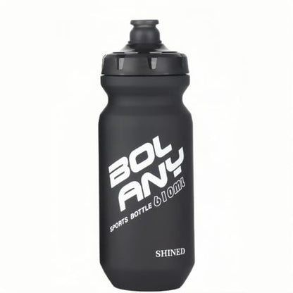 20oz Lightweight Sports Water Bottle PP Material BPA Free Squeeze Jet Straight Drink Cup Portable Outdoor Cycling Bottle (Black) - color: Black