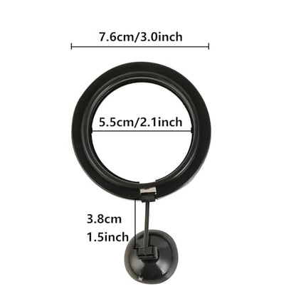 FREESEA Fish Feeding Ring for Aquarium: Round Floating Food Rings for Betta Turtle Tank - size: Round