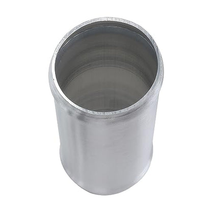 AC PERFORMANCE 2.25" (57mm) OD Aluminum Alloy Hose Joiner Silicone Pipe Connector Bead, 4" Length with 304 SS Clamps, Pack of 2 - size: 2.25" (57mm) - 2PCS