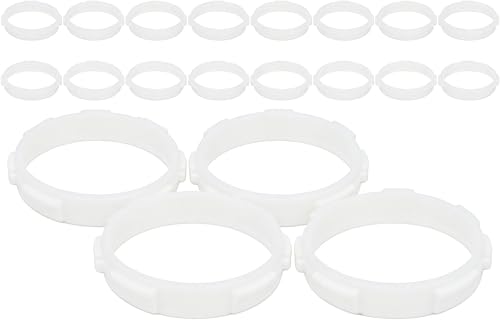 Toyvian Hamster Tunnel Connectors 20 Pcs DIY Cage Tube Rings Flexible Small Animal Habitat Accessories for Hamster Cages Easy Plastic Replacement Parts for Gerbil Mice Enclosures