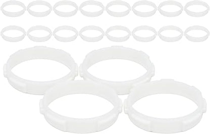 Toyvian Hamster Tunnel Connectors 20 Pcs DIY Cage Tube Rings Flexible Small Animal Habitat Accessories for Hamster Cages Easy Plastic Replacement Parts for Gerbil Mice Enclosures