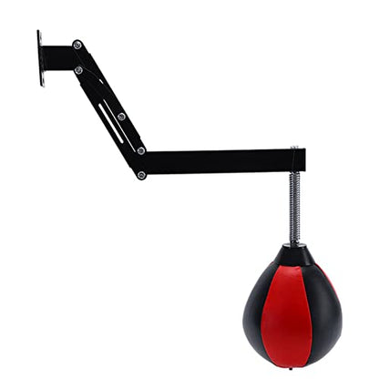 Speed Bag for Boxing, Wall Mounted Punch Bags, Reflex Bag for Adults, Home, Gym, Relaxation Workout, Height-Adjustable Boxing, Reflex Ball Speed Punching Bags for Training, Boxing, Sports