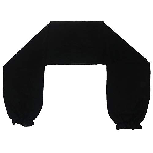 Sunscreen Long sleeves shawl UV Protection Sleeves Shawl Arm Sleeves for Women Golfing Riding Outdoor Activities - color: A-black