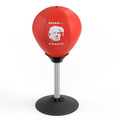 Fairly Odd Novelties Donald Trump Desktop Punching Bag Stress Relief Boxing Novelty Gag White Elephant Gift