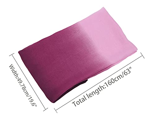 uxcell Women'sChiffon Sheer Long Scarf Silky Gradient Party - color: Purple