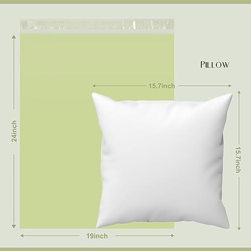 Metronic Large Poly Mailers 19x24 100Pcs, Strong Adhensive Shipping Bags for Clothing, Waterproof Mailers Bags for Small Business, Shipping Envelopes, Tear-resistant Packing Bags in Avocado Green | Strong Adhesive Waterproof Tear-resistant Mailing Envelop