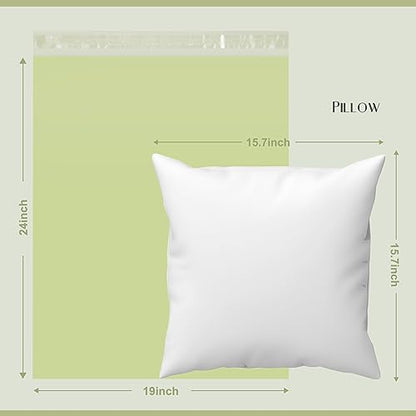 Metronic Large Poly Mailers 19x24 100Pcs, Strong Adhensive Shipping Bags for Clothing, Waterproof Mailers Bags for Small Business, Shipping Envelopes, Tear-resistant Packing Bags in Avocado Green | Strong Adhesive Waterproof Tear-resistant Mailing Envelop