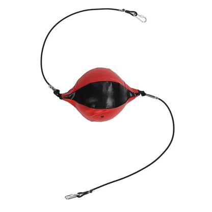 Generic Speed Bags for Boxing, Double End Bag Boxing with Adjustable Cord Inflator PU Leather Enhance Double End Punching Ball Boxing Training Equipment Double End Speed Boxing,