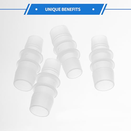 4pcs Plastic Hose Barb Fitting 3/4" to 5/8" Barbed Splicer Mender Joint Adapter Aquarium Clear - size: 3/4"-5/8"