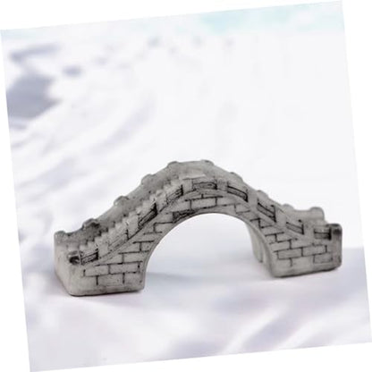 Holibanna 2pcs Artificial Landscape Bridge Ornament Resin Arch Bridge Aquarium Supplies for Fish Tank Decor