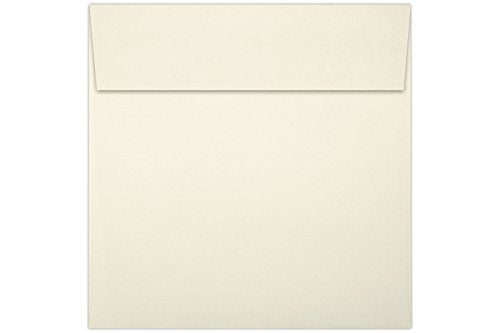 LUXPaper Square Invitation Envelopes | Peel & Press | 3 1/4" x 3 1/4" | Natural | 70lb. Text | 50 Qty - color: Natural, size: 3 1/4 x 3 1/4 inches