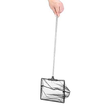 Aquarium Telescopic Fish Net with Extendable Handle Soft Mesh - size: 6 inch