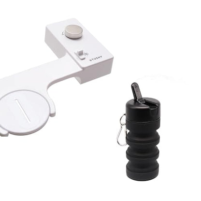 TUSHY Classic Bidet Combo Pack | 3.0 Brushed Nickel Toilet Seat Attachment & Jet Black Travel Bidet