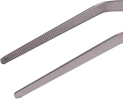 Extra Long Tweezers 18.9 Inch - FEITA Stainless Steel Curved Tip Tweezer Tongs for Aquarium Fish Tank Plants - style: 18.9Inch Curved-Tip