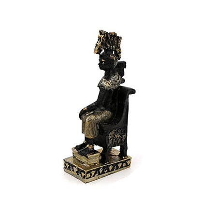 Kocris Casa Egypt Cleopatra Statue Decorations Ancient Egyptian Terrarium Reptile Tank Terrarium Turtle Lizard Spider Tanks Sculpture Figurine Décor Ornament Aquarium