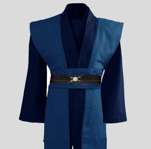 GOLDSTITCH 남성용 튜닉 로브 나이트 팬시 쿨 코스프레 코스튬 - color: 블루(튜닉), size: Small