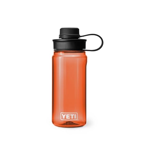 YETI Yonder Water Bottle with Yonder Tether Cap, Lightweight, Leakproof and BPA-Free - color: King Crab, size: 20 Ounces