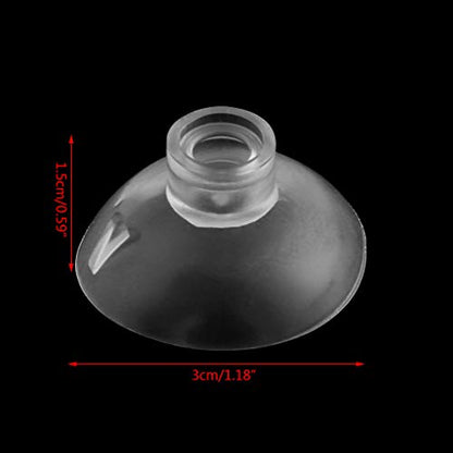 XISAOK Aquarium Fish for Suction Cup Replacement Clip Sucker Soft 30mm for Fish Feeder Tube