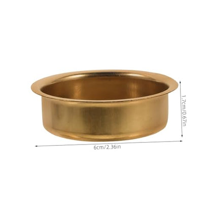 6Pcs Incense Burner Replacement Plates 2.36 Inch Small Round Censer Dish for Arabic Aromatherapy Holder Accessories with Hole-Free Design